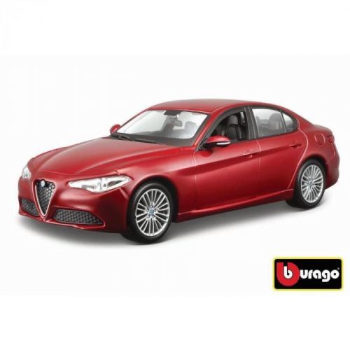 Bburago Bburago 1:24 Alfa Romeo Giulia (2016) Metallic červená 18-21080