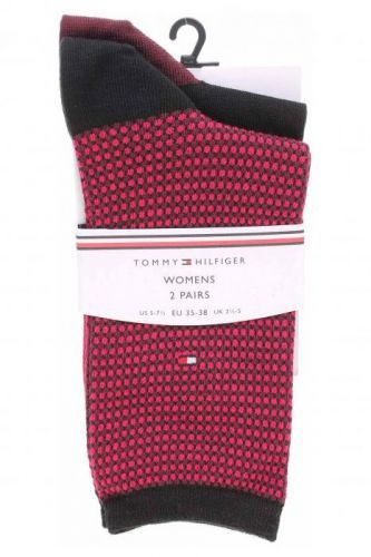 Ecco Tommy Hilfiger dámské ponožky 100000854 005 black-rose violet 13202074