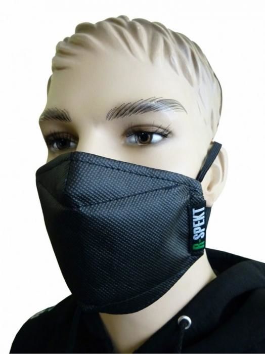 R-Spekt Obličejová filtrační ochranná maska black