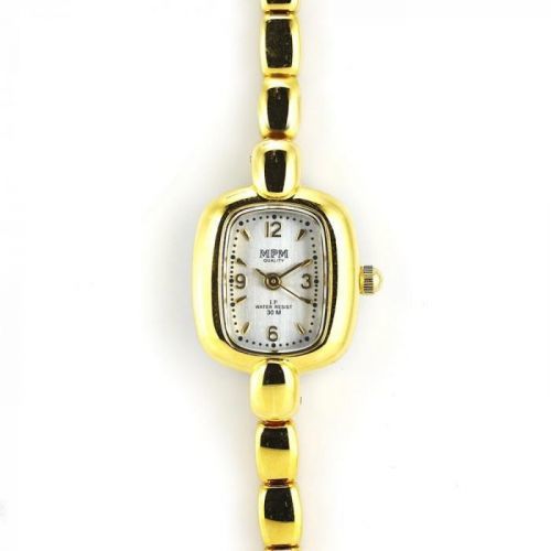 Jemné dámské hodinky zlaté barvy..0421 170789 W02M.10639.A
