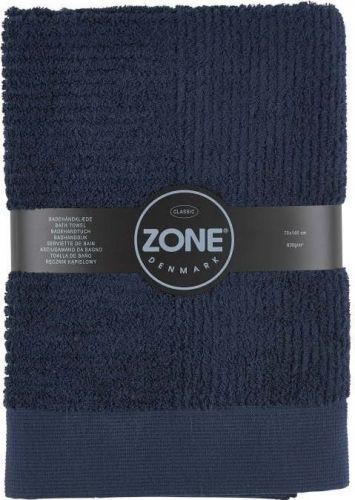 Tmavě modrá osuška Zone Classic, 70 x 140 cm