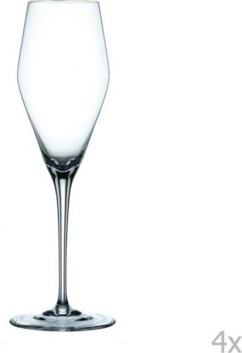 Sada 4 sklenek z křišťálového skla Nachtmann ViNova Glass Champagne, 280 ml