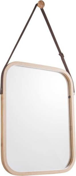 Nástěnné zrcadlo v bambusovém rámu PT LIVING Idylic, délka 40,5 cm