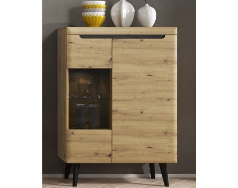 Nízká vitrína Nordi, dub artisan