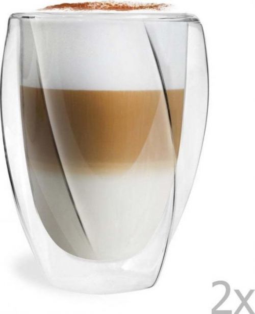 Sada 2 dvoustěnných sklenic Vialli Design Latte, 300 ml
