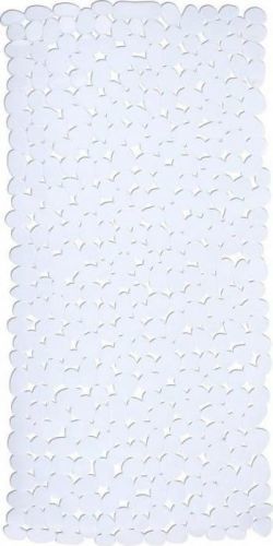 Bílá protiskluzová koupelnová podložka Wenko Drop, 71 x 36 cm