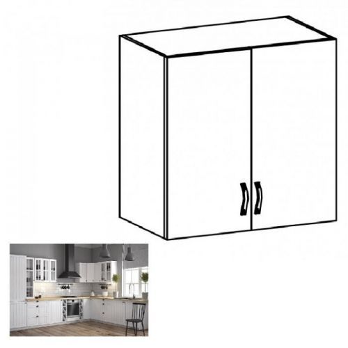 Horní skříňka PROVANCE G80 bílá / sosna andersen Tempo Kondela