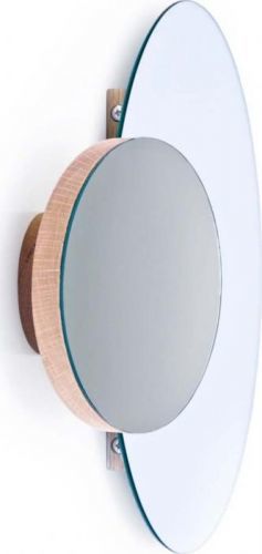 Nástěnné dvojité zrcadlo z dubového dřeva Wireworks Mezza