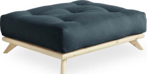 Podnožka Karup Design Senza Natural Clear/Petroleum