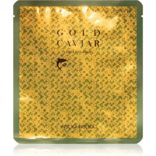 Holika Holika Prime Youth Gold Caviar kaviárová hydratační maska se zlatem 25 g