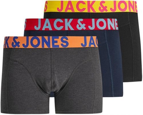 Jack&Jones 3 PACK - pánské boxerky JACCRAZY 12151349 XXL