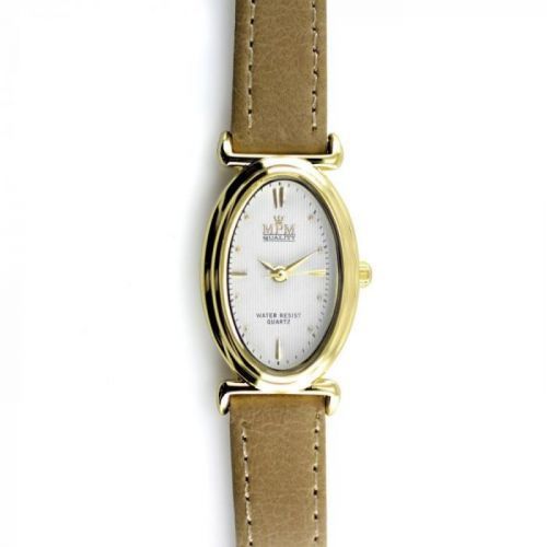 Elegantní dámské hodinky s tmavě modrým koženým řemínkem a stříbrným pouzdrem..0559 170862 W02M.10970.A