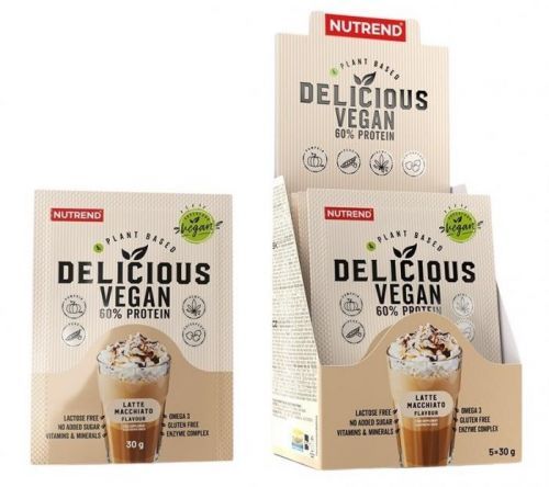 Nutrend Delicious Vegan 60% Protein latte macchiato 5x30g