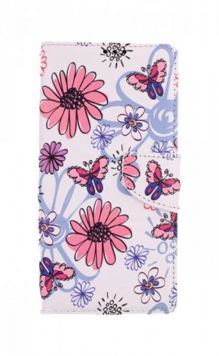 Kryt TopQ Xiaomi Redmi 9A knížkový Flowers 51533