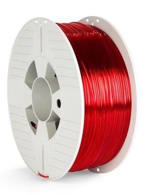 VERBATIM 3D Printer Filament PET-G 1,75mm ,327m, 1kg, červená transparent