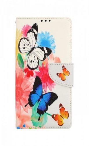 Kryt TopQ Xiaomi Redmi 9A knížkový Barevný s motýlky 51529