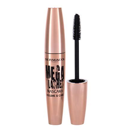 Dermacol Mega Lashes Volume & Care objemová a vyživující řasenka 11,5 ml odstín Black