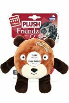 Hračka pes GiGwi Plush Friendz medvěd s gumovým kroužk