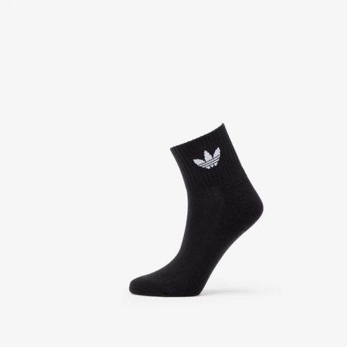 adidas Mid Ankle Socks (3 pack) Black 40-42