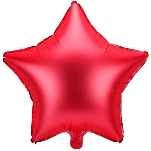 BALÓNEK fóliový Hvězda červená 48cm