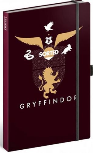 Notes - Harry Potter – Gryffindor linkovaný, 13 × 21 cm