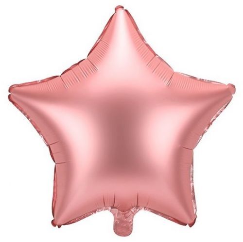 BALÓNEK fóliový Hvězda růžové zlato 48cm