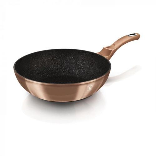 Berlingerhaus Wok s mramorovým povrchem 30 cm Rosegold Metallic Line