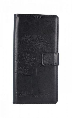 Kryt TopQ Xiaomi Redmi 9A knížkový Černý strom sovičky 51603
