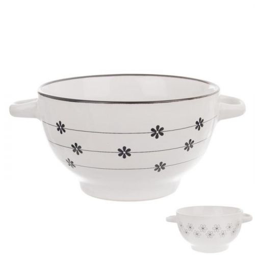 Miska ker. polévková FLOWER 0,75 l ASS ORION