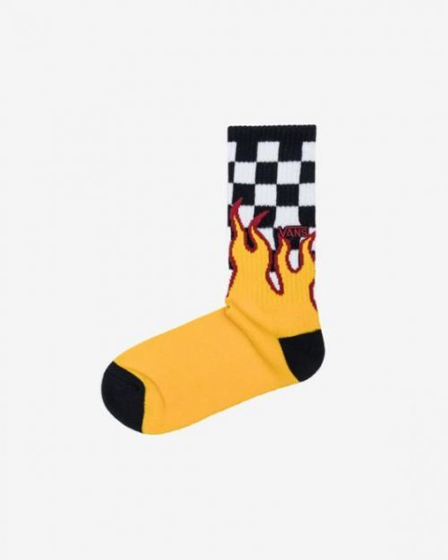 Vans Flame Check Ponožky Žlutá