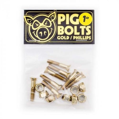 šroubky PIG WHEELS - Gold 1in Phillips Hardware (MULTI)