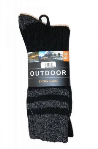 WiK Outdoor Extrawarm 21140 A'3 pánské ponožky 39-42 světle šedá-šedá