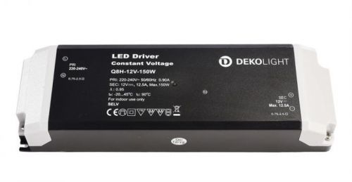 Deko-Light napájení BASIC, CV, Q8H-12-150W konstantní napětí 0-12500 mA IP20 12V DC 150,00 W 862167