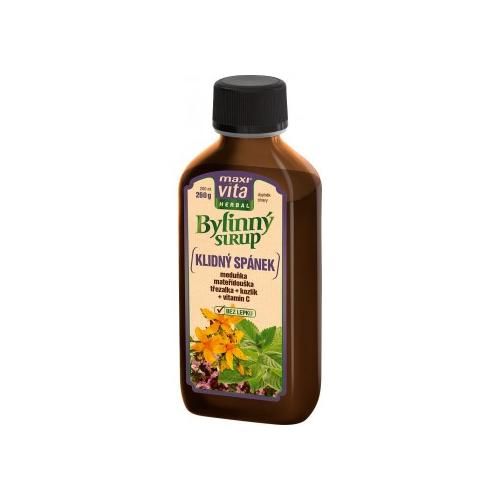 MaxiVita Herbal Bylinný sirup Klidný spánek