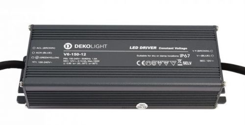 Deko-Light napájení IP, CV, V6-150-12 konstantní napětí 0-12500 mA IP67 12V DC 150,00 W 872086