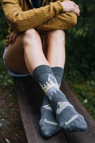 Šedé ponožky Romantika na plese