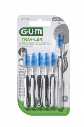 GUM Trav-ler mezizubní kartáček s chlorhexidinem, kónický, 2,6 mm, 6 ks