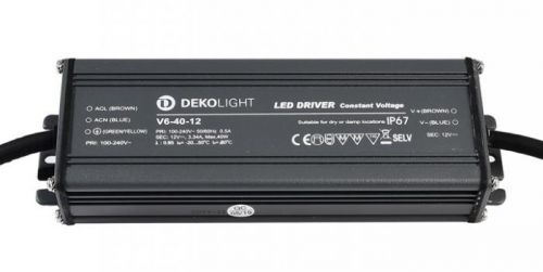 Deko-Light napájení IP, CV, V6-40-12 konstantní napětí 0-3340 mA IP67 12V DC 40,00 W 872082