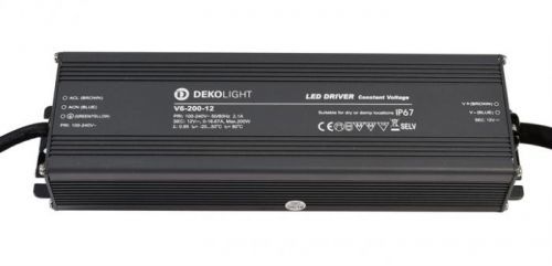 Deko-Light napájení IP, CV, V6-200-12 konstantní napětí 0-16670 mA IP67 12V DC 200,00 W 872088