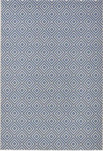 Modrý koberec vhodný do exteriéru Bougari Karo, 140 x 200 cm