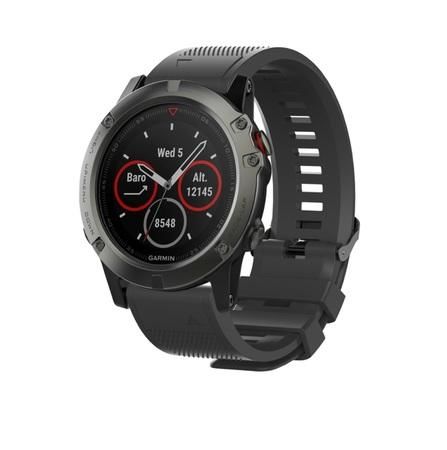 Tactical 668 Silikonový Řemínek pro Garmin Fenix 5X/6X QuickFit 26mm Black