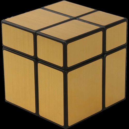 Rubikova kostka (Mirror Cube) - Zlatá - 2x2x2