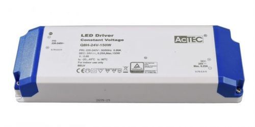 Deko-Light napájení BASIC, CV, Q8H-24-150W konstantní napětí 0-6250 mA IP20 24V DC 150,00 W 862168