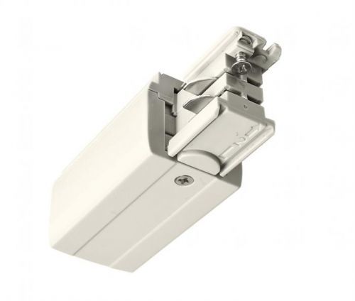 Deko-Light kolejnicový systém 3-fázový 230V D Line elektrické napájení levé 220-240V AC/50-60Hz bílá RAL 9016 98,5 710009