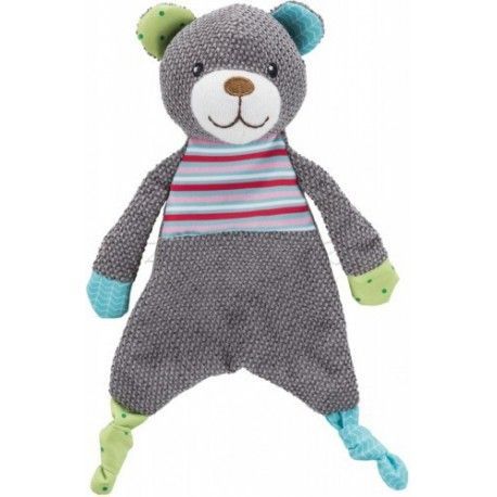 JUNIOR plyšový medvídek s šustící fólií, 28 cm
