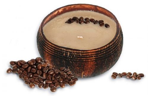 Tropikalia Svíčka z kokosu - vůně Coffee Mocha