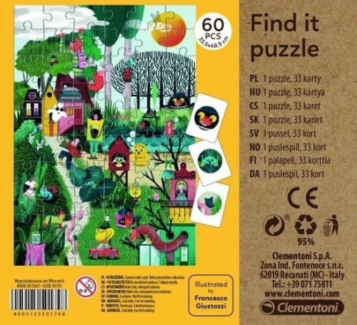 Clementoni - Puzzle Zahrada 60 dílků