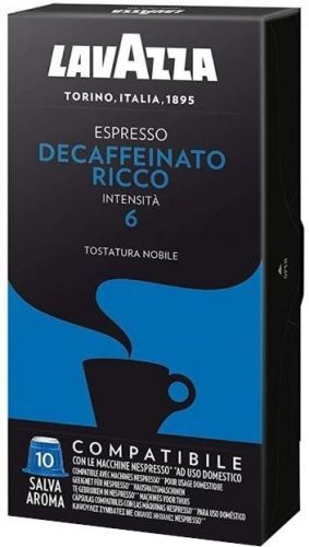 Lavazza Kávové kapsle Espresso Decaffeinato Ricco 10ks