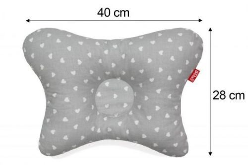 Scamp polštářek little heart white-grey