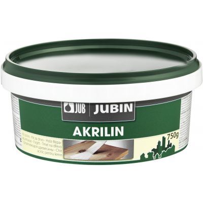 Jubin Akrilin disperzní akrylátový tmel na dřevo, bílý, 750 g